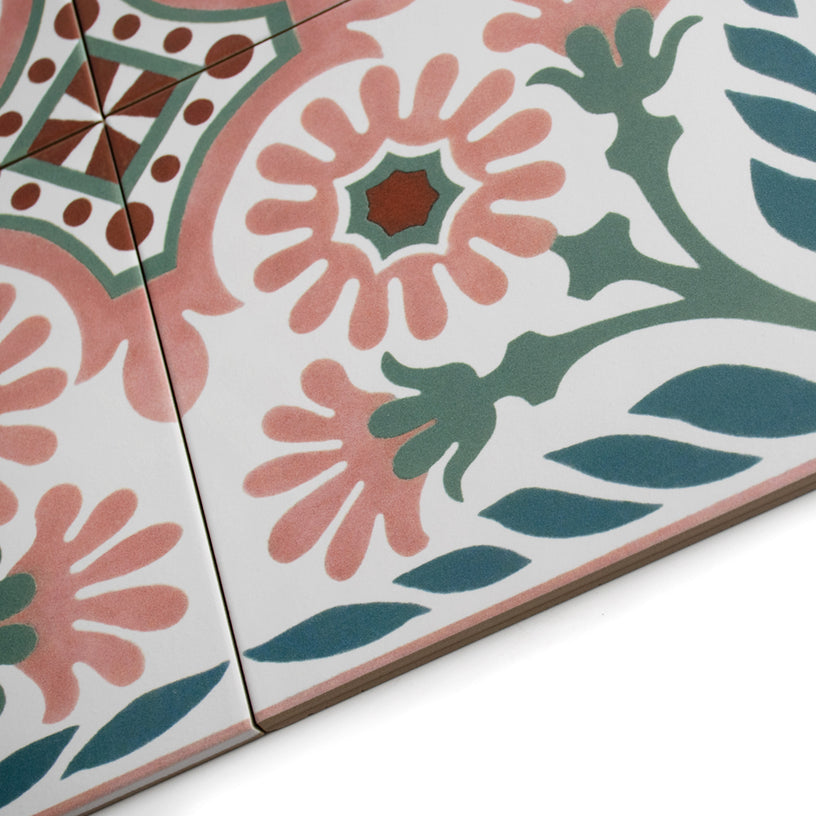 Carnaby Pink Patterned Tile