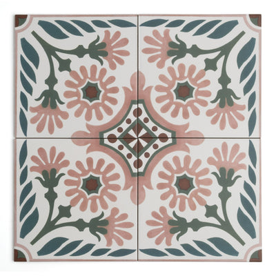 Carnaby Pink Patterned Tile