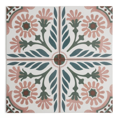 Carnaby Pink Patterned Tile