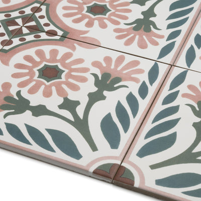 Carnaby Pink Patterned Tile