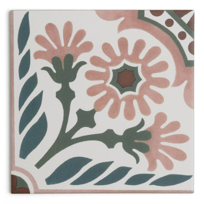 Carnaby Pink Patterned Tile
