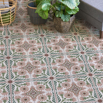 Carnaby Pink Patterned Tile