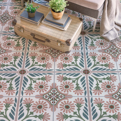 Carnaby Pink Patterned Tile