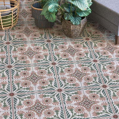 Carnaby Pink Patterned Tile