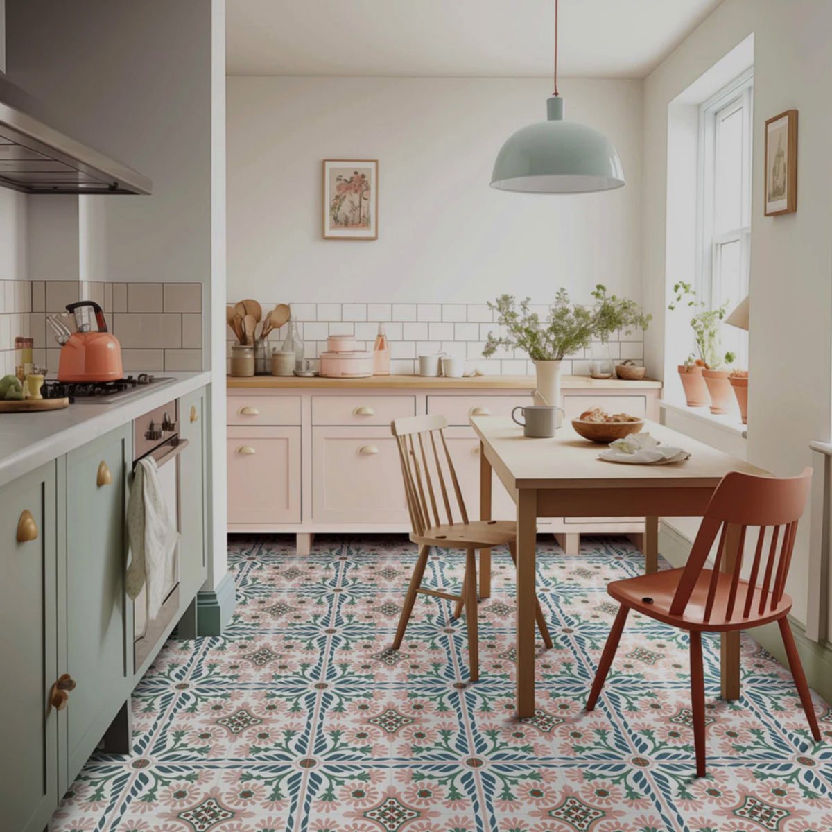 Carnaby Pink Patterned Tile