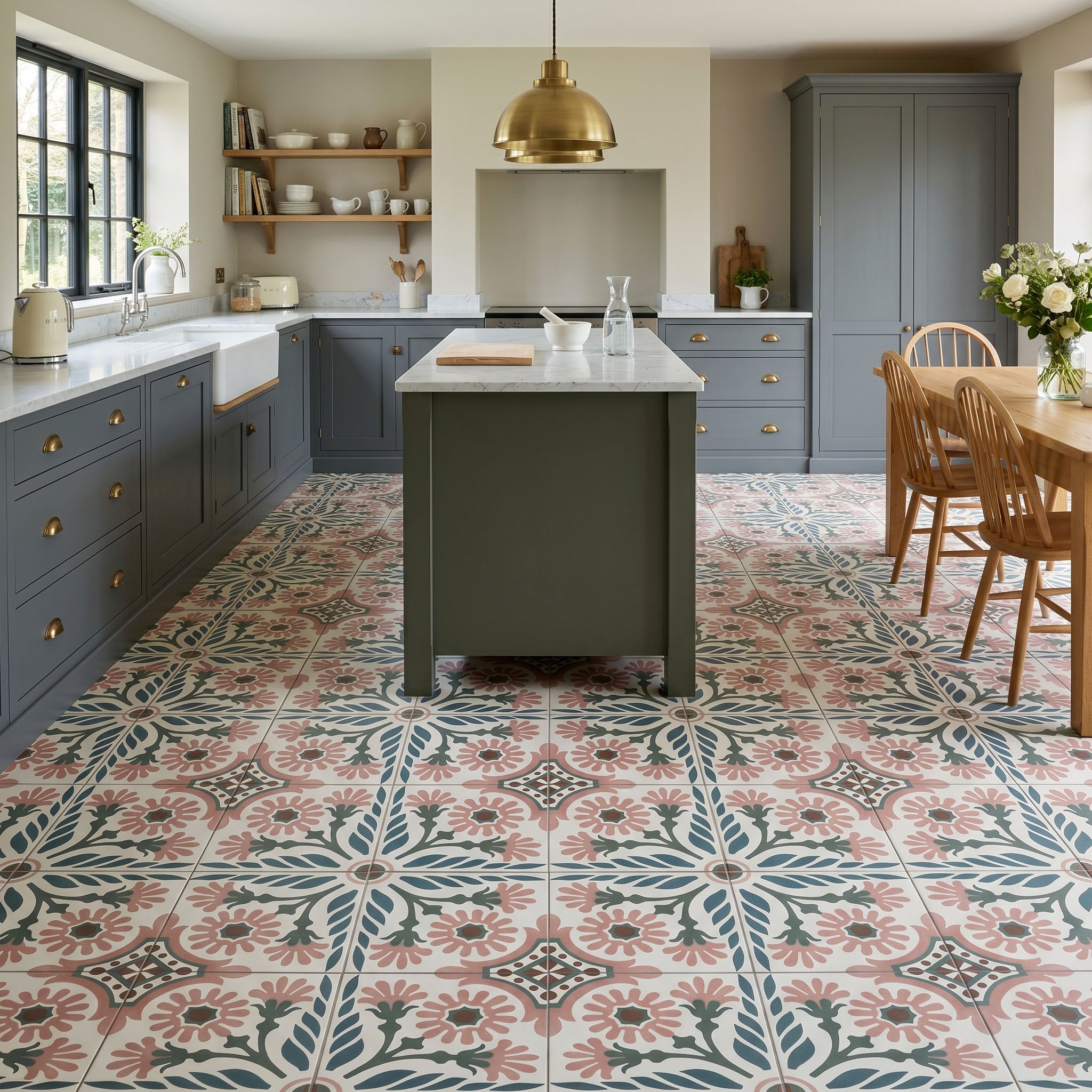 Carnaby Pink Patterned Tile