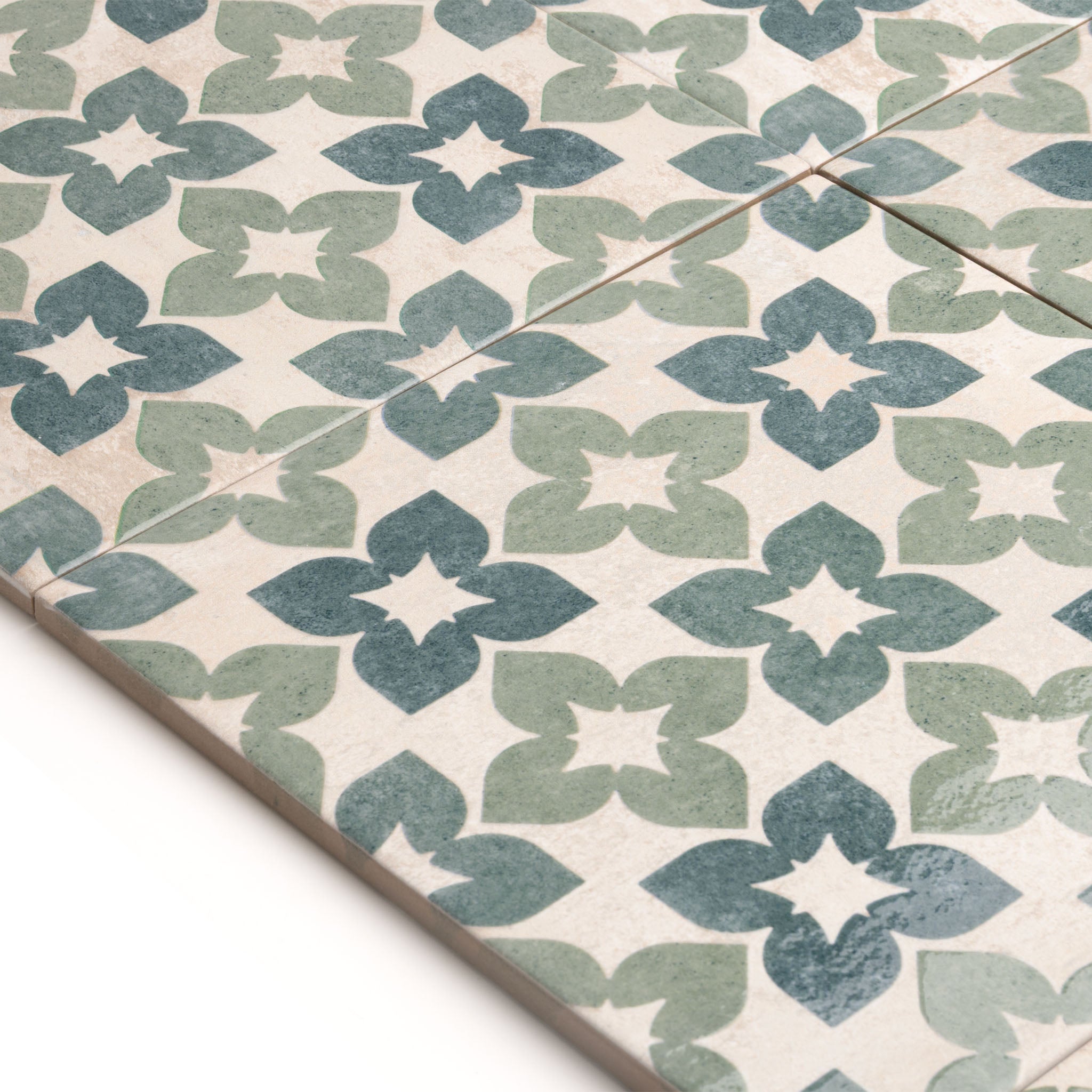 Catalina Green Patterned Tile