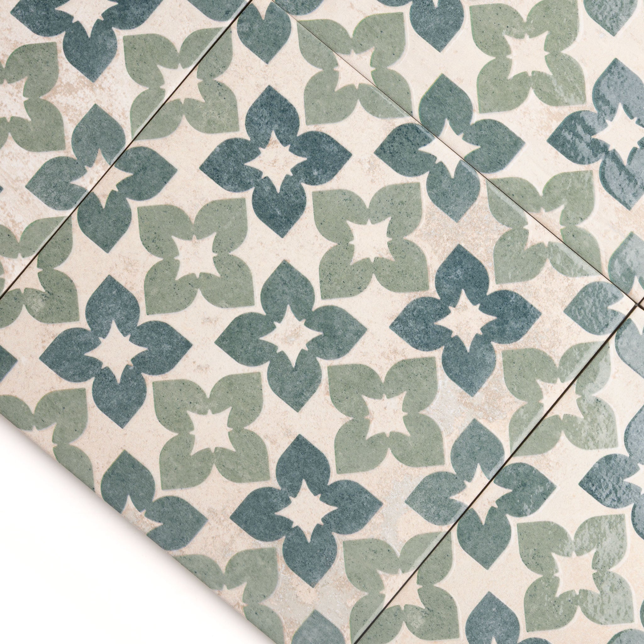 Catalina Green Patterned Tile