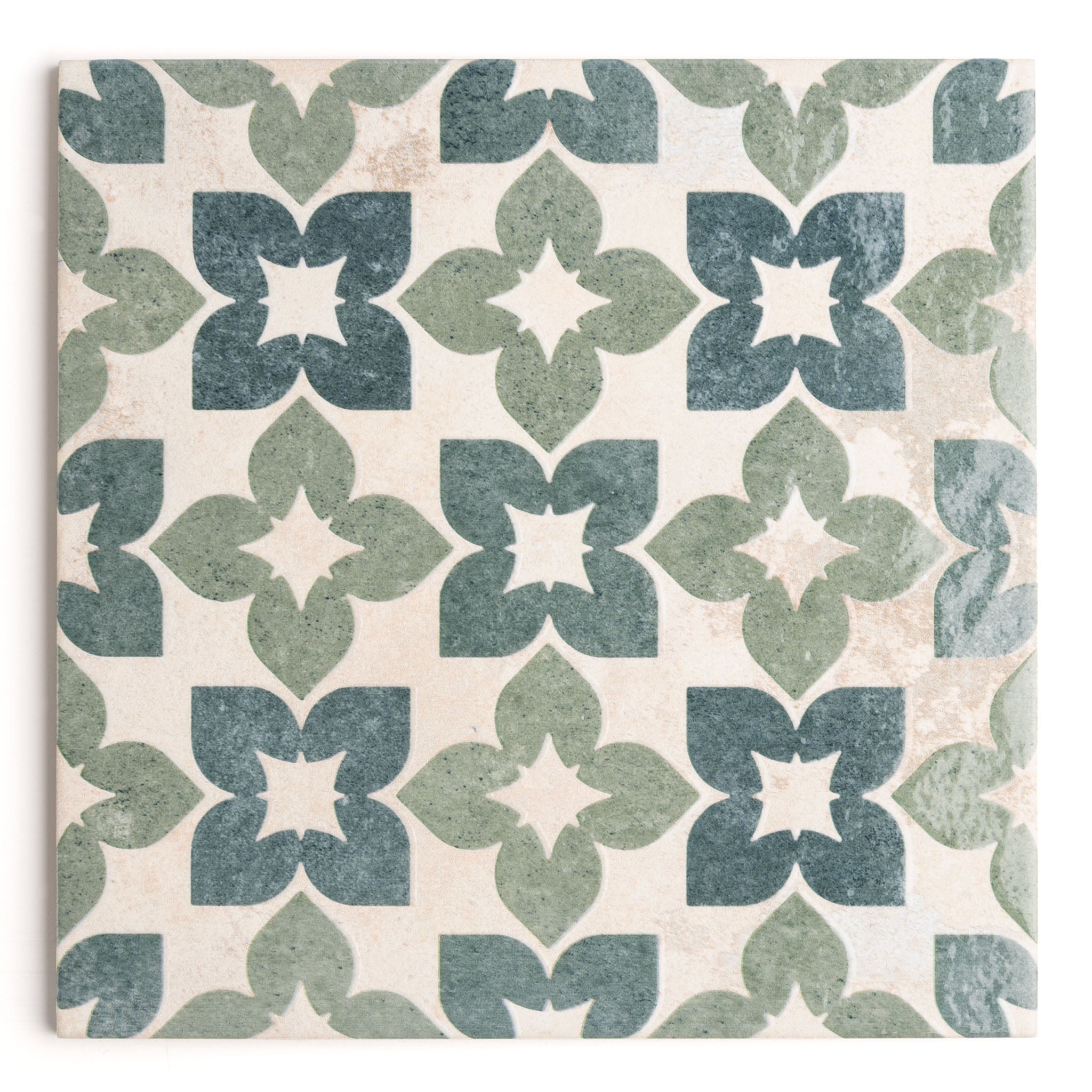 Catalina Green Patterned Tile