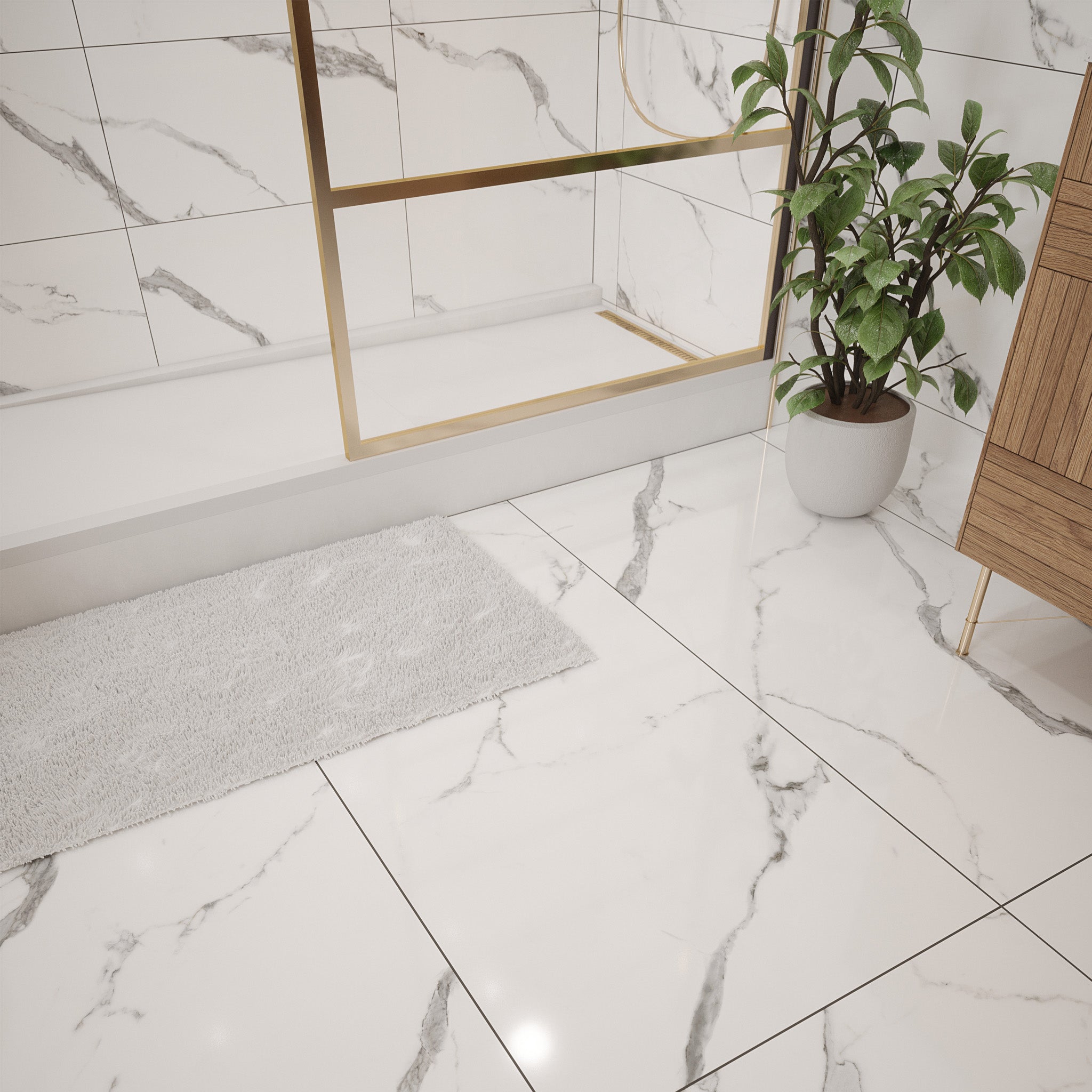 Destiny White Polished Tile