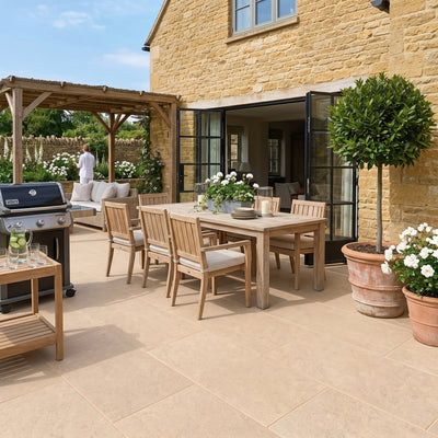 Dijon Limestone 2CM Outdoor Tile