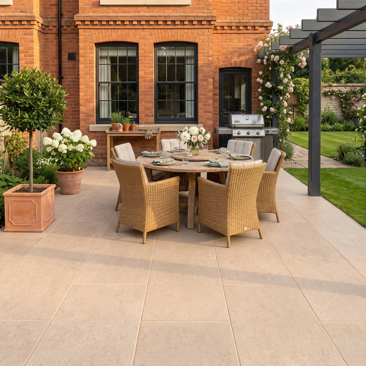 Dijon Limestone 2CM Outdoor Tile