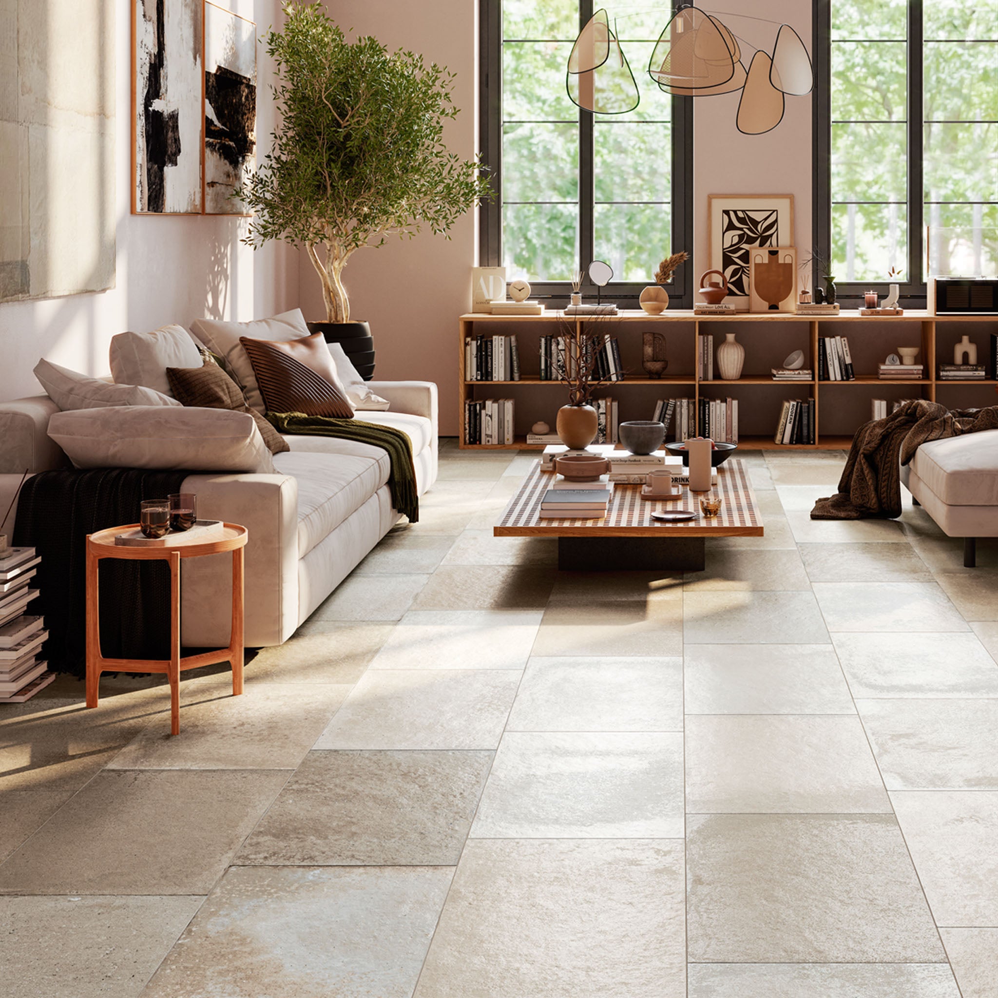 Marlow Bone Floor Tile