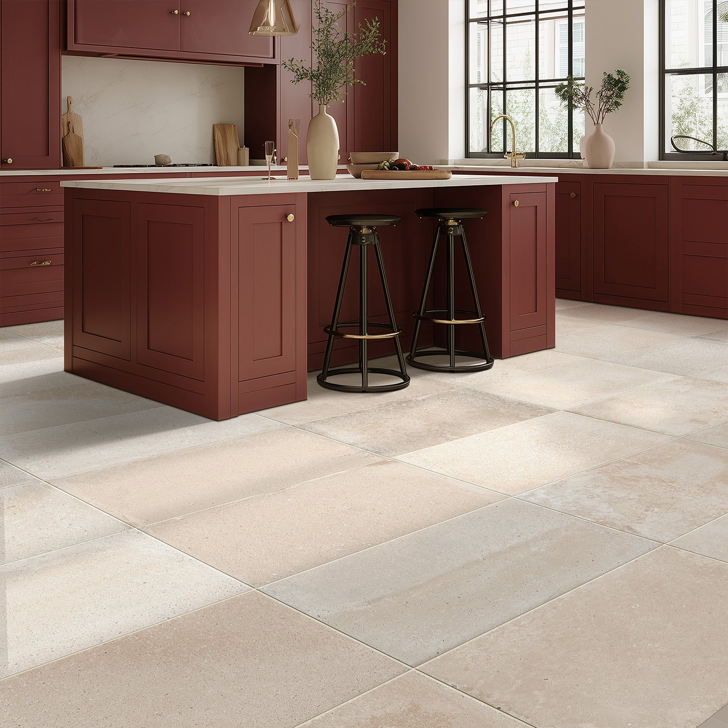 Marlow Bone Floor Tile