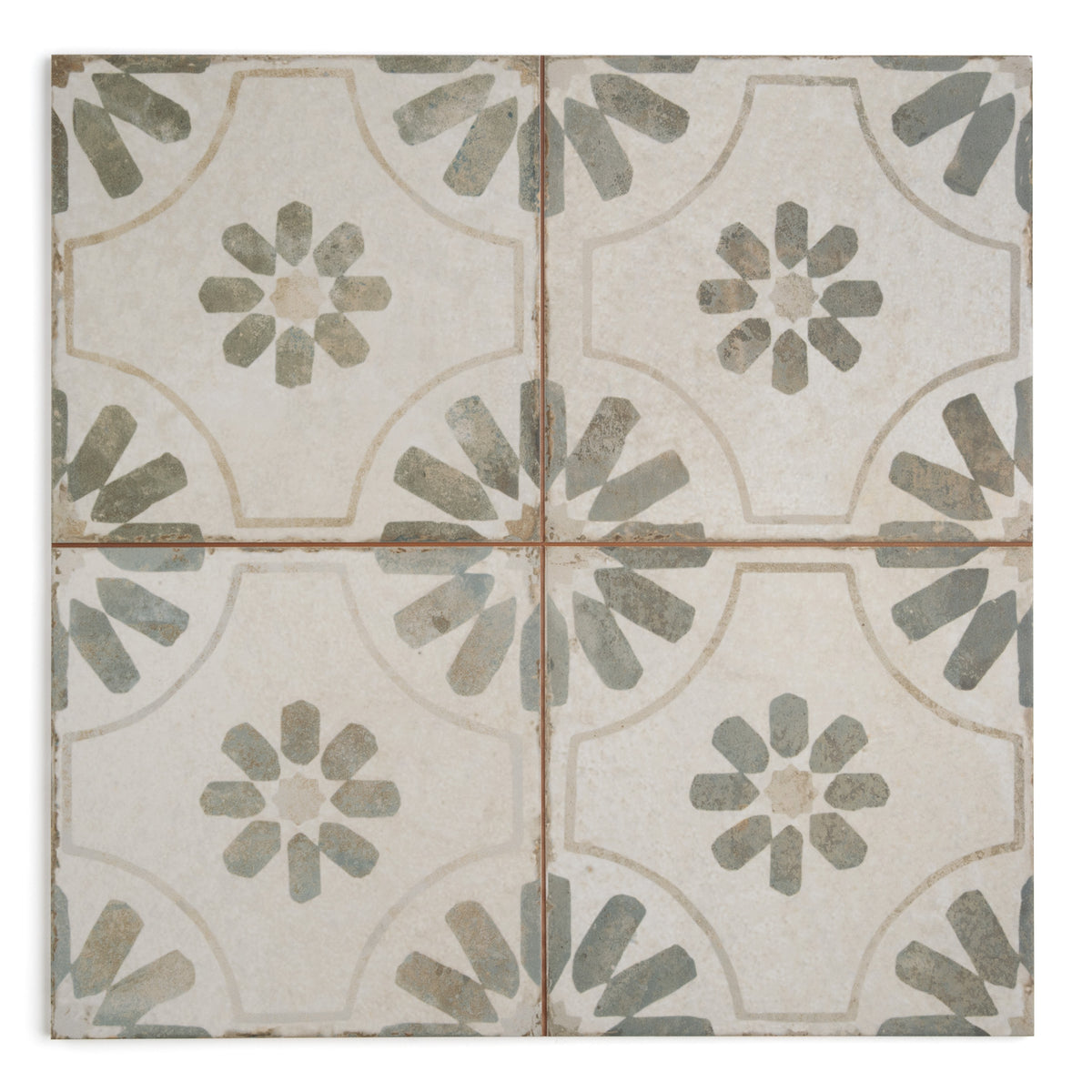 Esme Green Patterned Tile