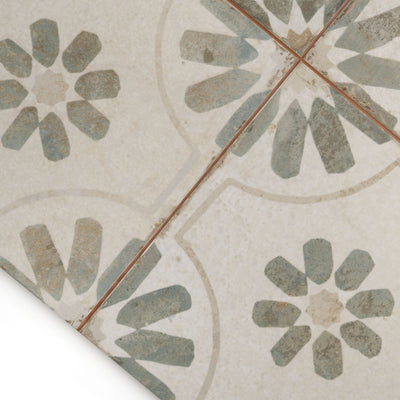 Esme Green Patterned Tile