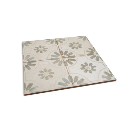 Esme Green Patterned Tile