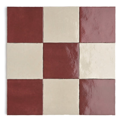 Fez Mix Ruby & Beige Tile