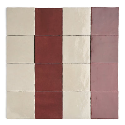 Fez Mix Ruby & Beige Tile