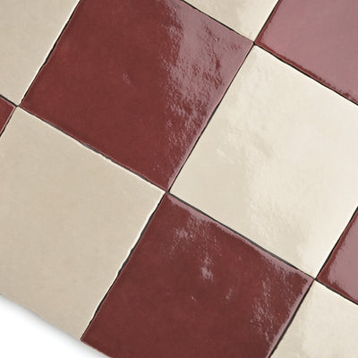 Fez Mix Ruby & Beige Tile