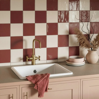 Fez Mix Ruby & Beige Tile