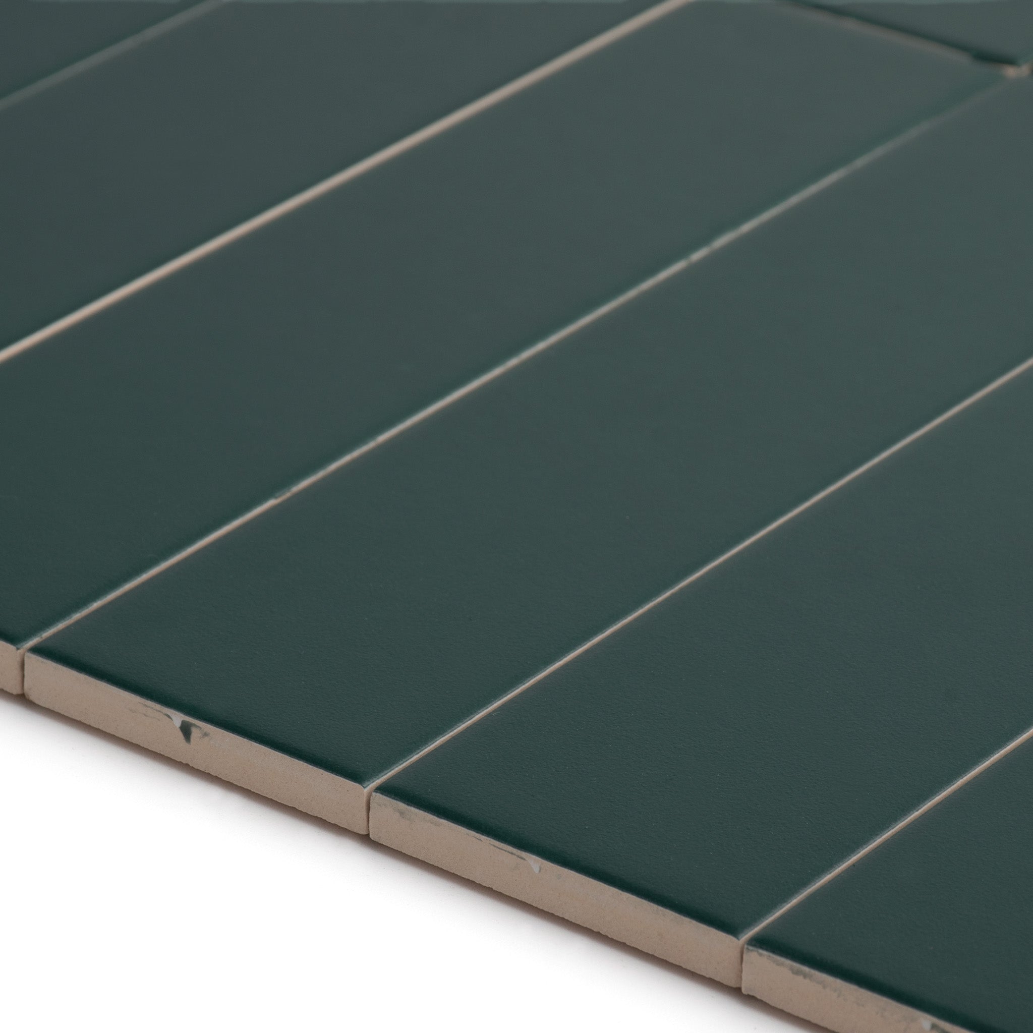 Fluted Emerald Plain Wall Tile