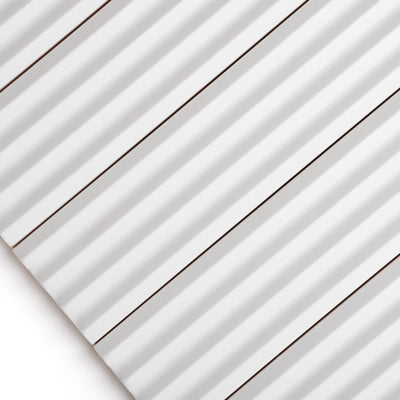 Fluted Snow Decor Wall Tile
