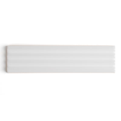 Fluted Snow Decor Wall Tile