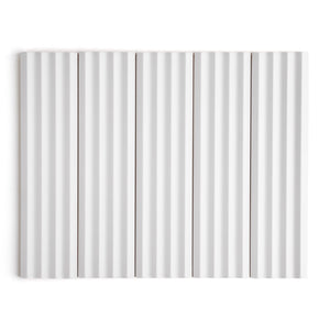 Fluted Snow Decor Wall Tile