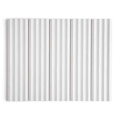 Fluted Snow Decor Wall Tile