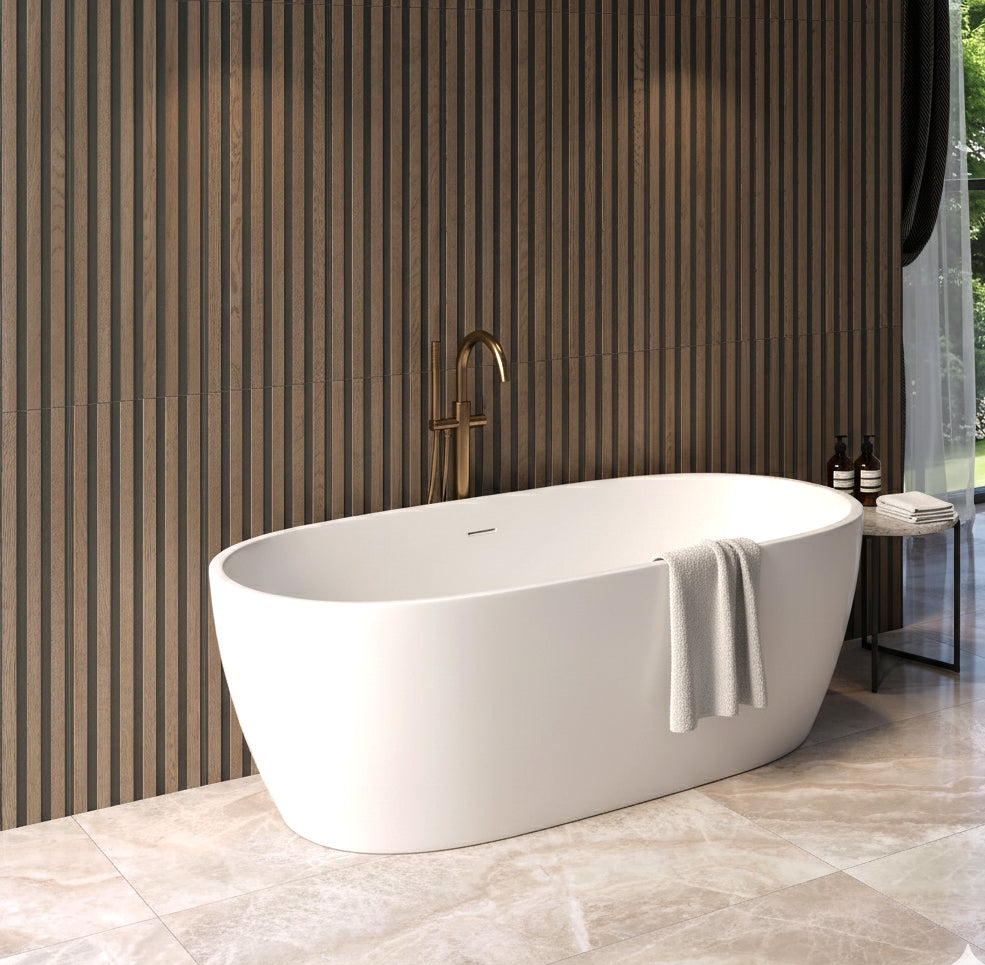 Forest Walnut Slat Wood Wall Tile