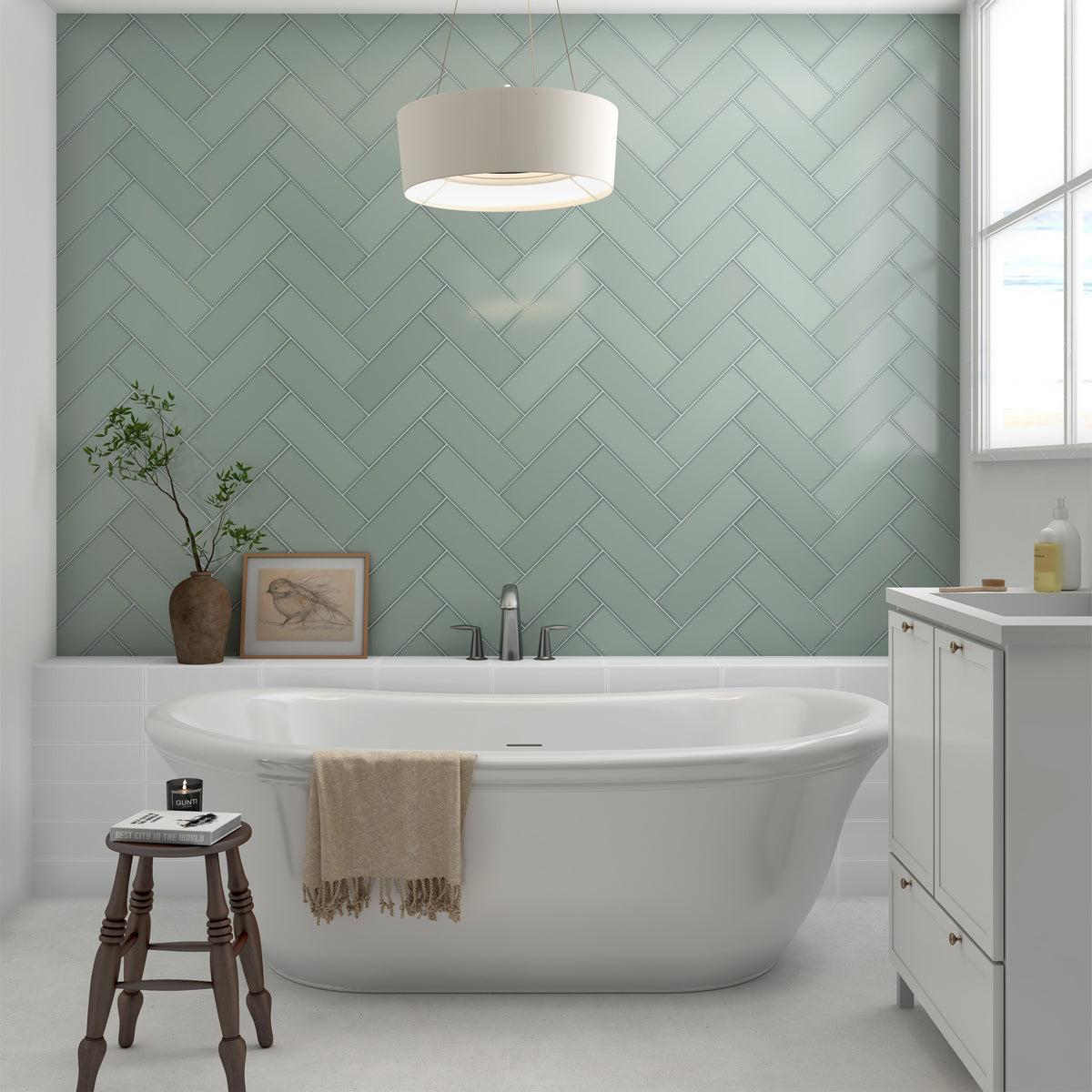 Frame Green Wall Tile