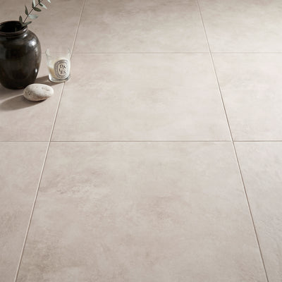 Habitat Ivory Concrete Effect Tile