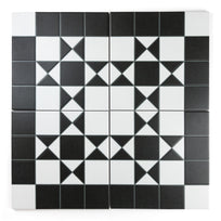 Harlow Black Patterned Tile