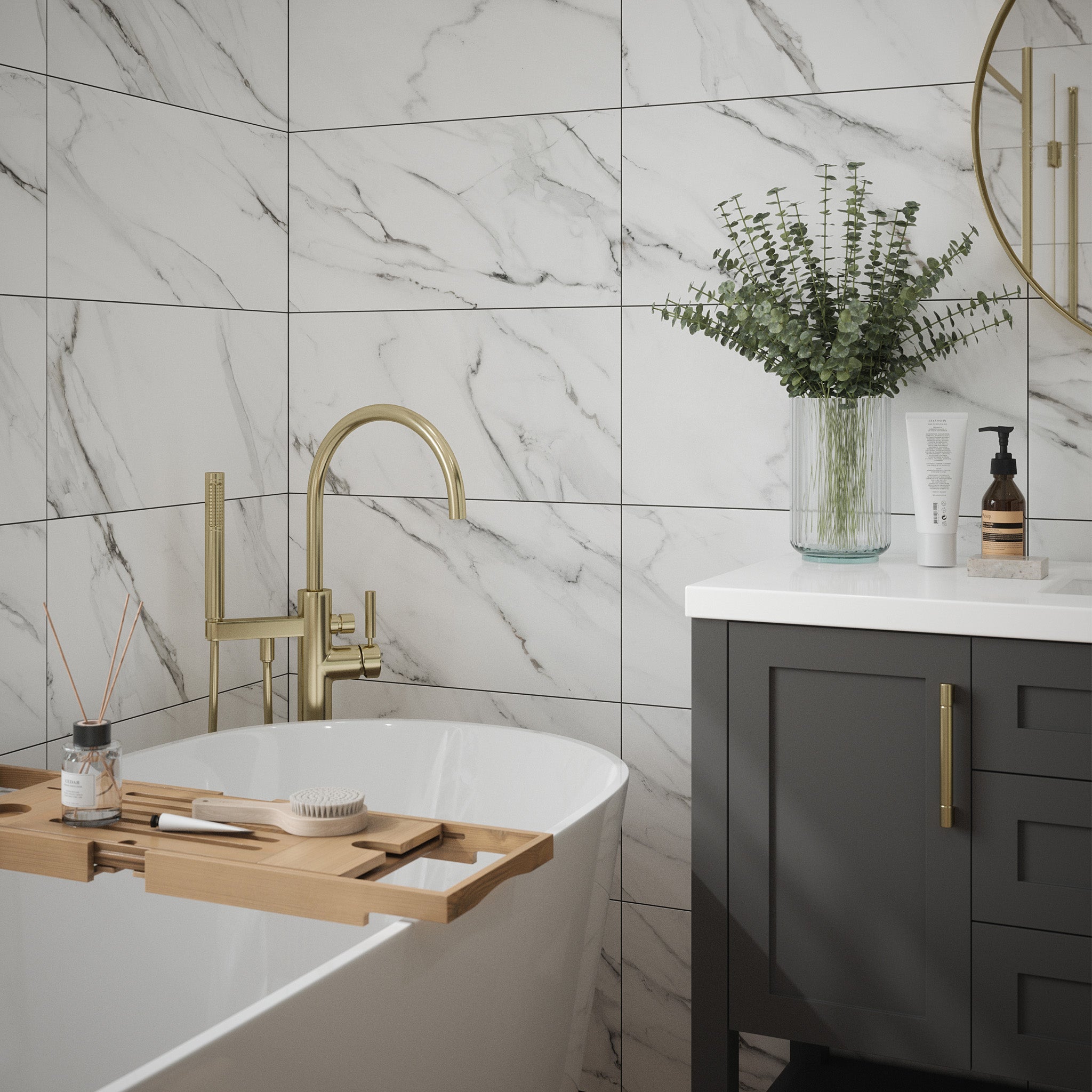 Haven White Matt Wall Tile