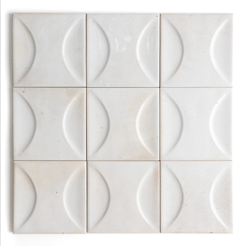 Heath White Decor Wall Tile