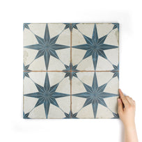 Heritage Star Blue Patterned Tile
