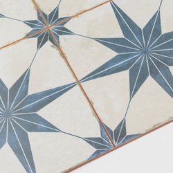 Heritage Star Blue Patterned Tile