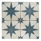 Heritage Star Blue Patterned Tile