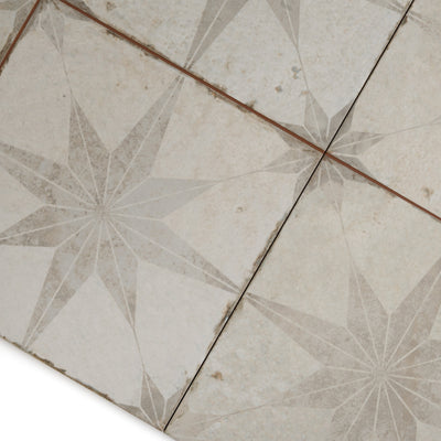 Heritage Star White Patterned Tile