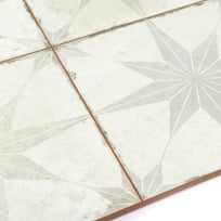 Heritage Star White Patterned Tile