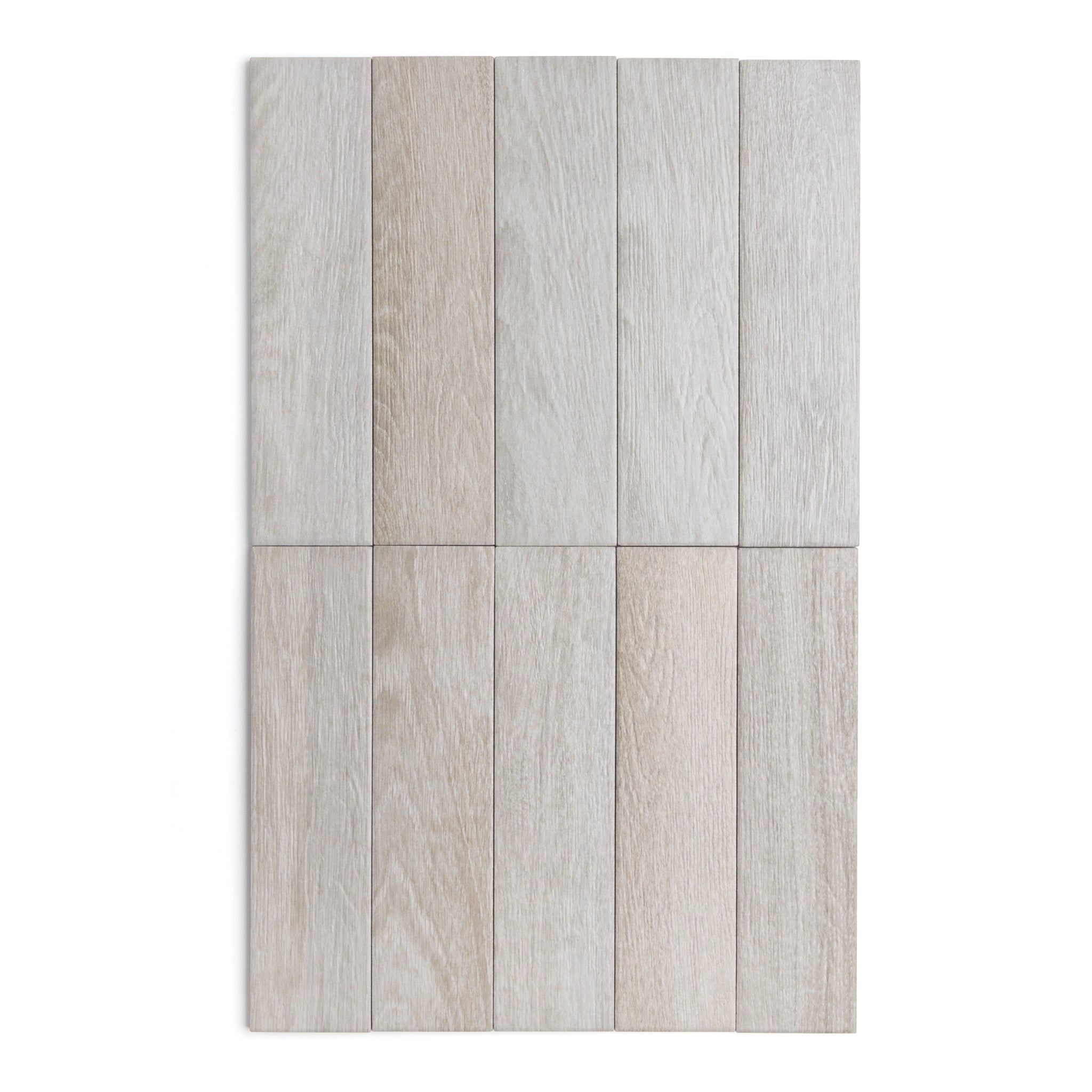 Herringbone White Wood Effect Tile