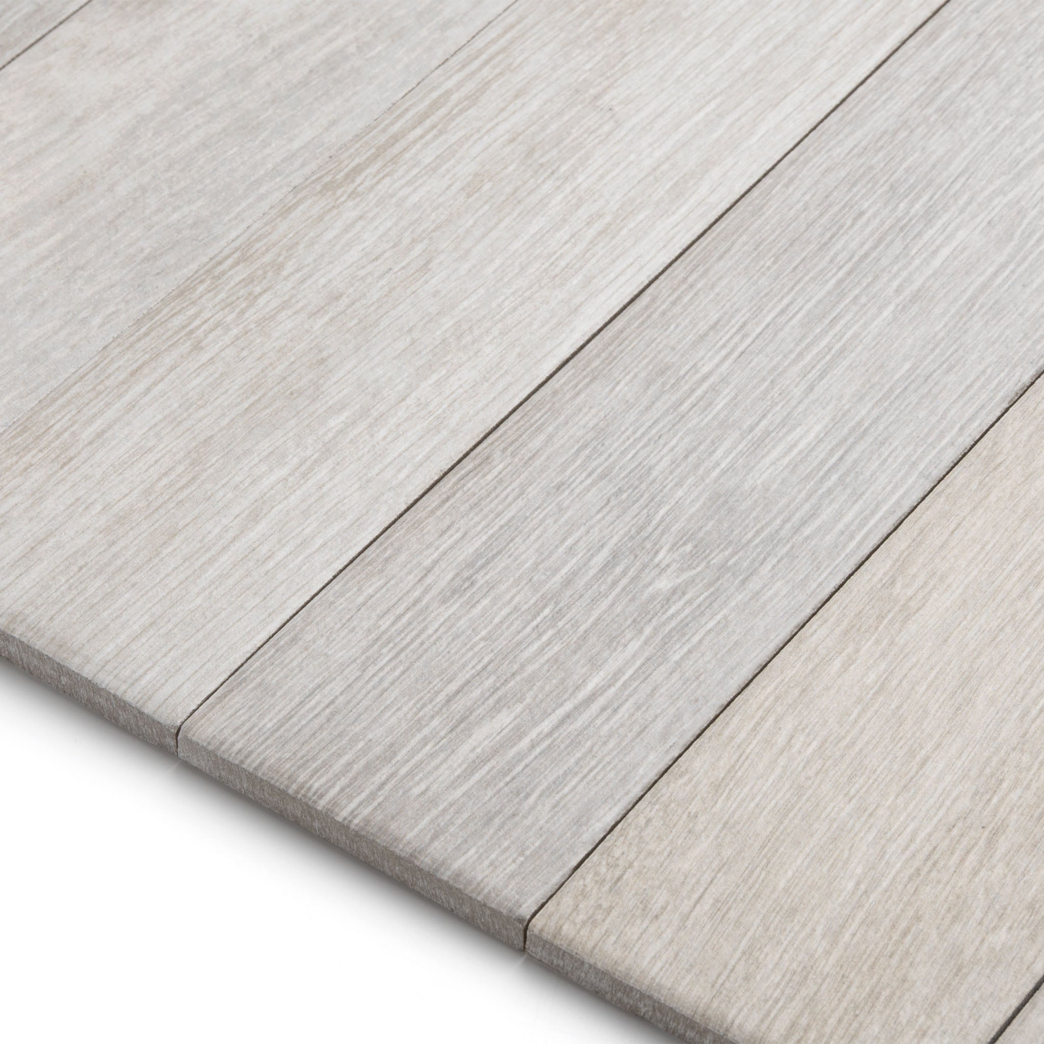 Herringbone White Wood Effect Tile