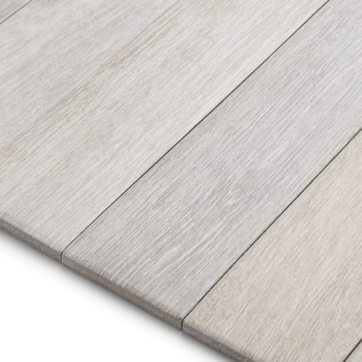 Herringbone White Wood Effect Tile