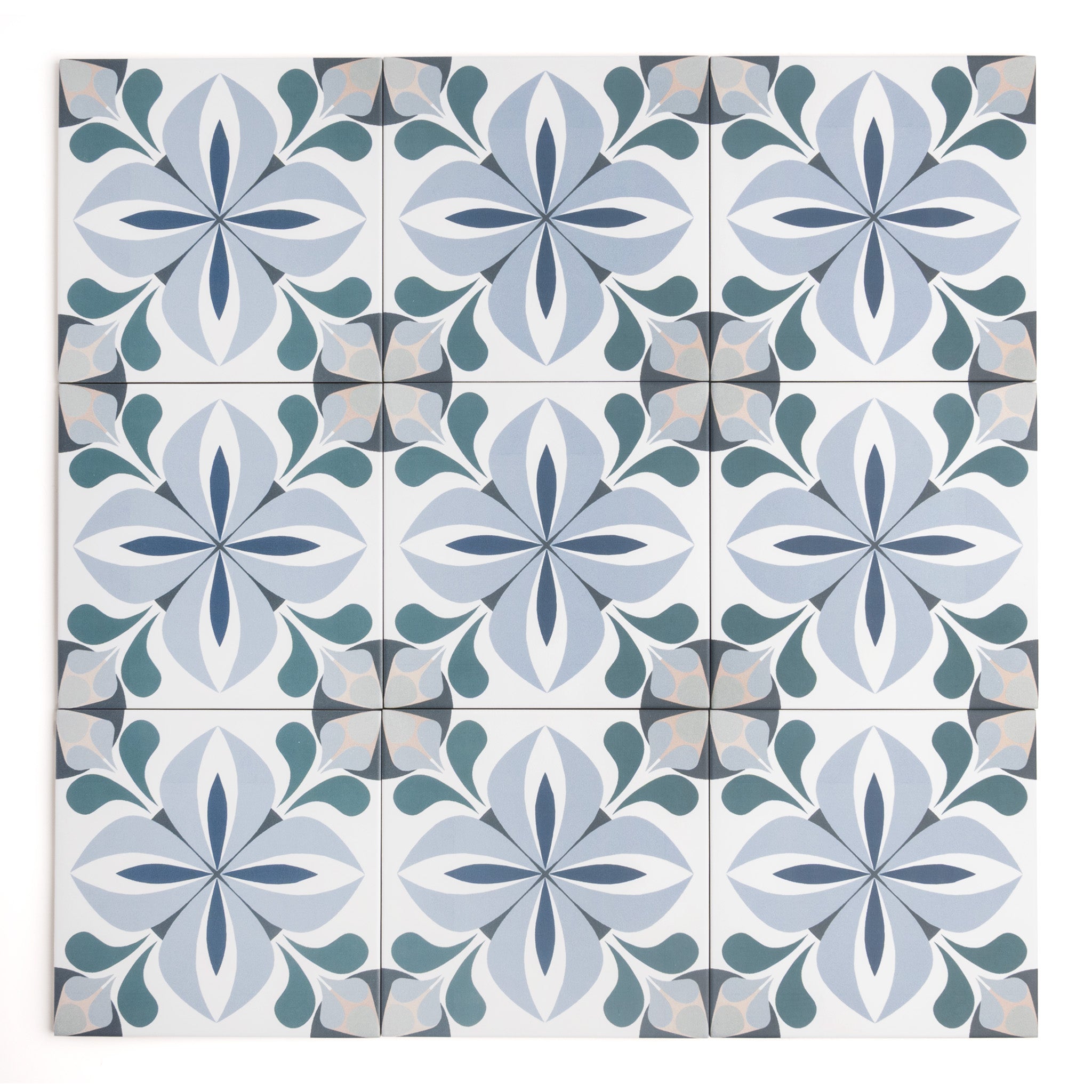 Jasmine Blue Patterned Tile