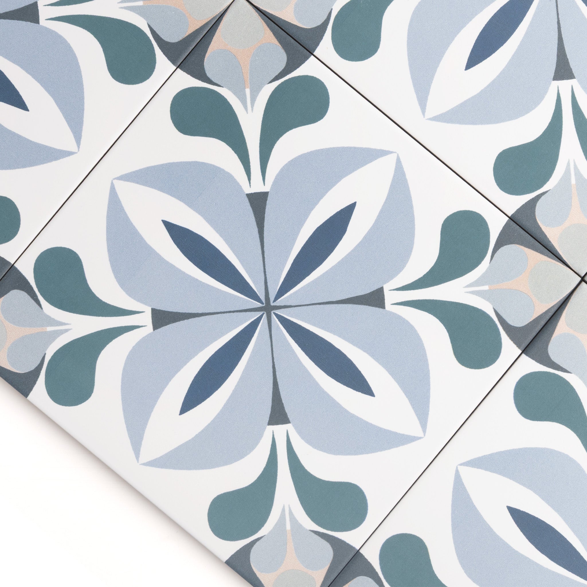 Jasmine Blue Patterned Tile