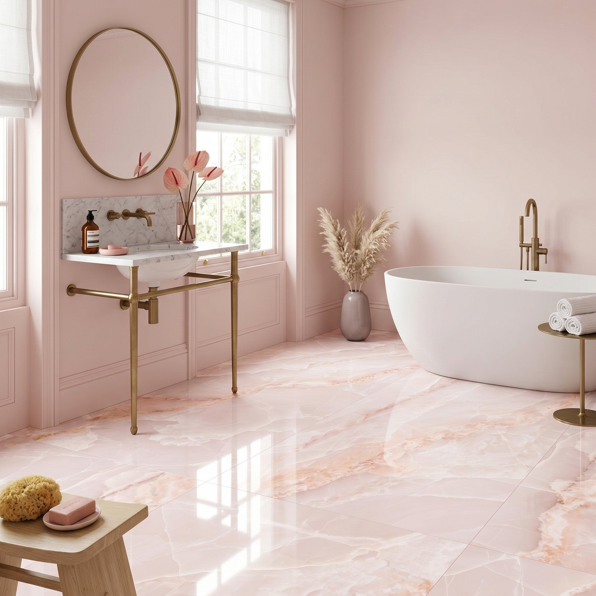 Jewel Onyx Pink Tile