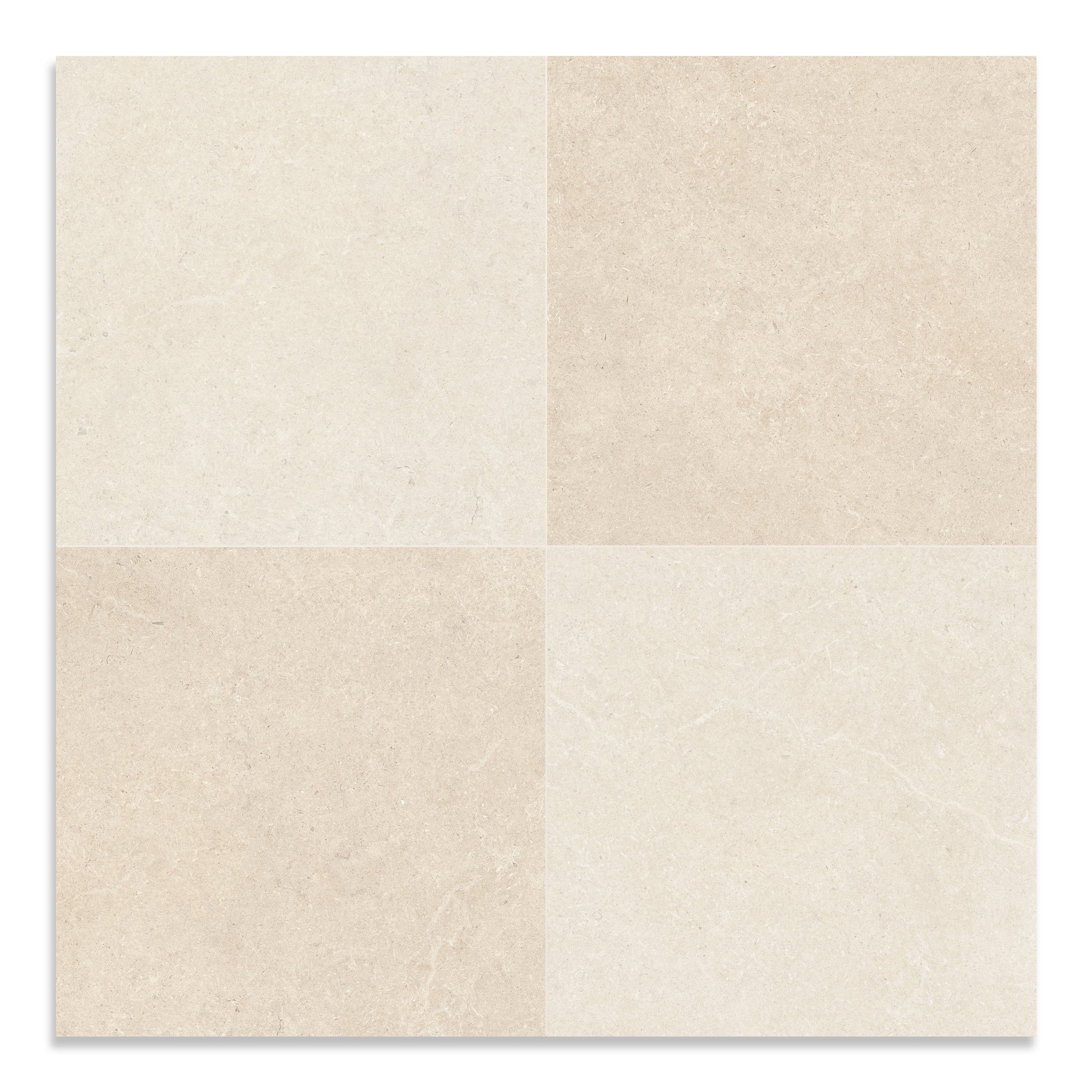 Limestone Light Chequerboard Tile