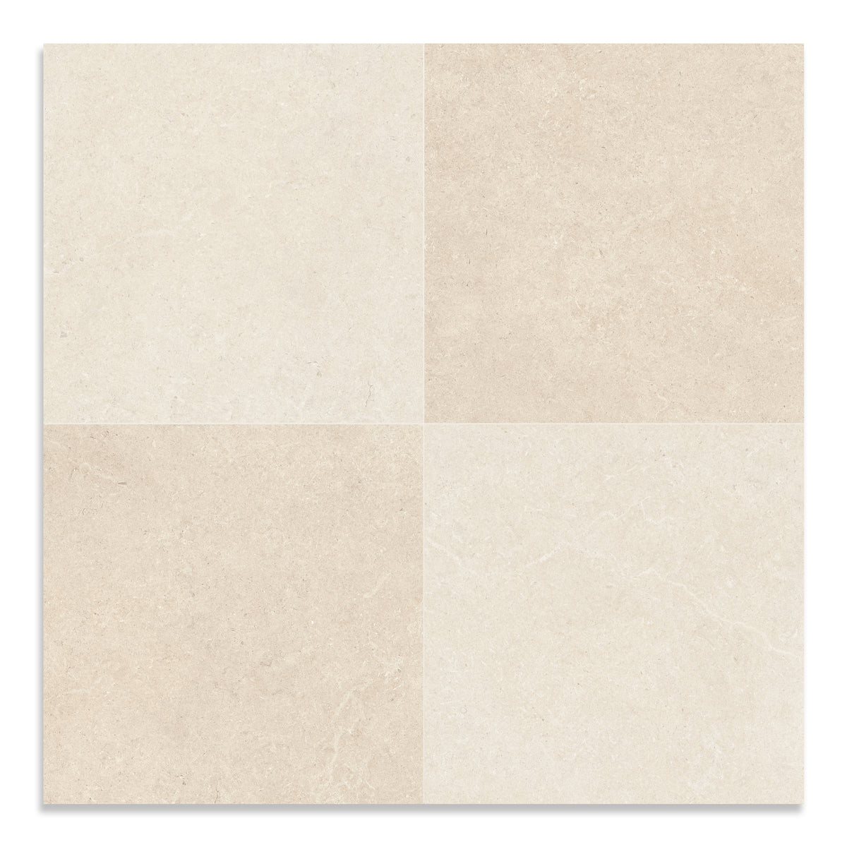 Limestone Light Chequerboard Tile
