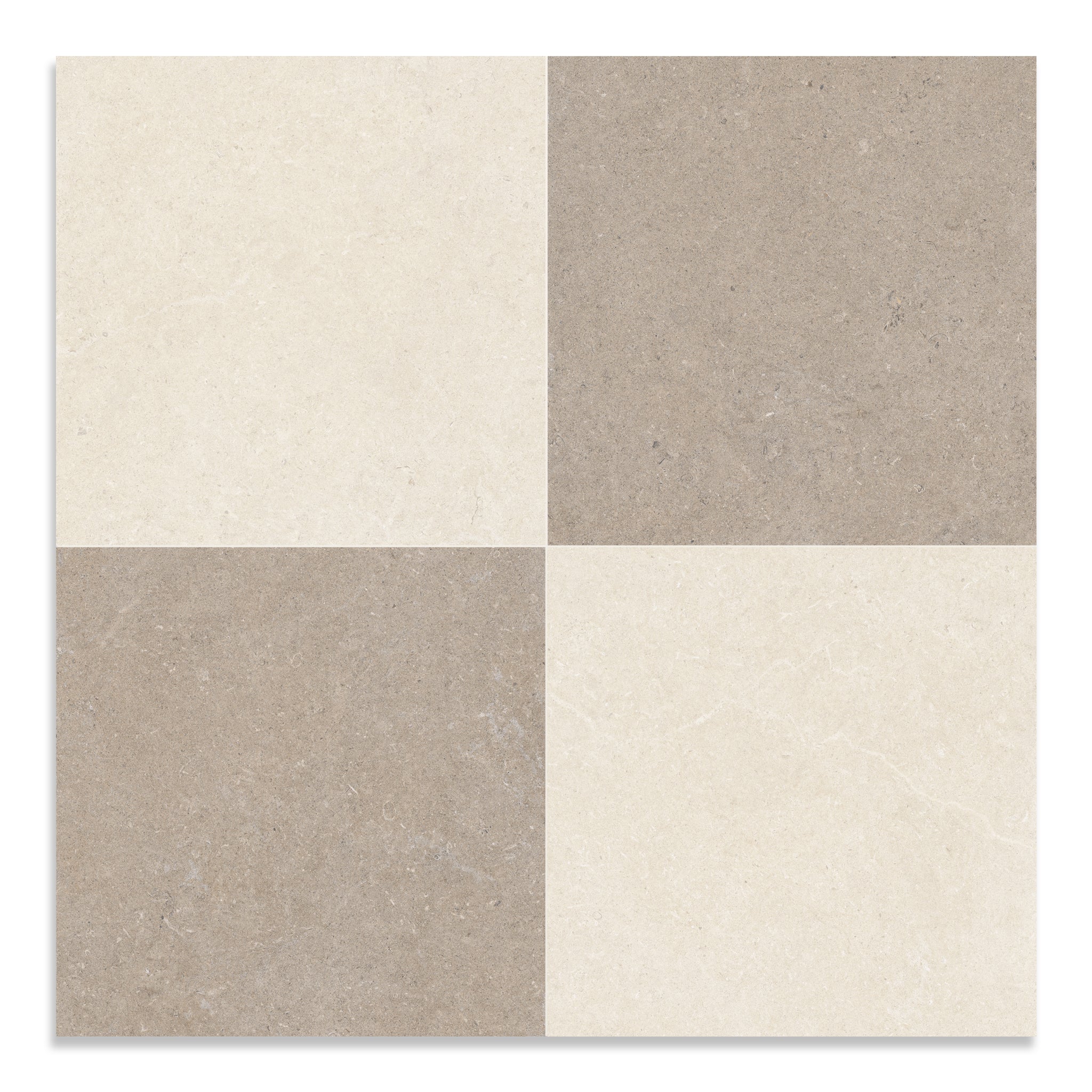 Limestone Dark Chequerboard Tile